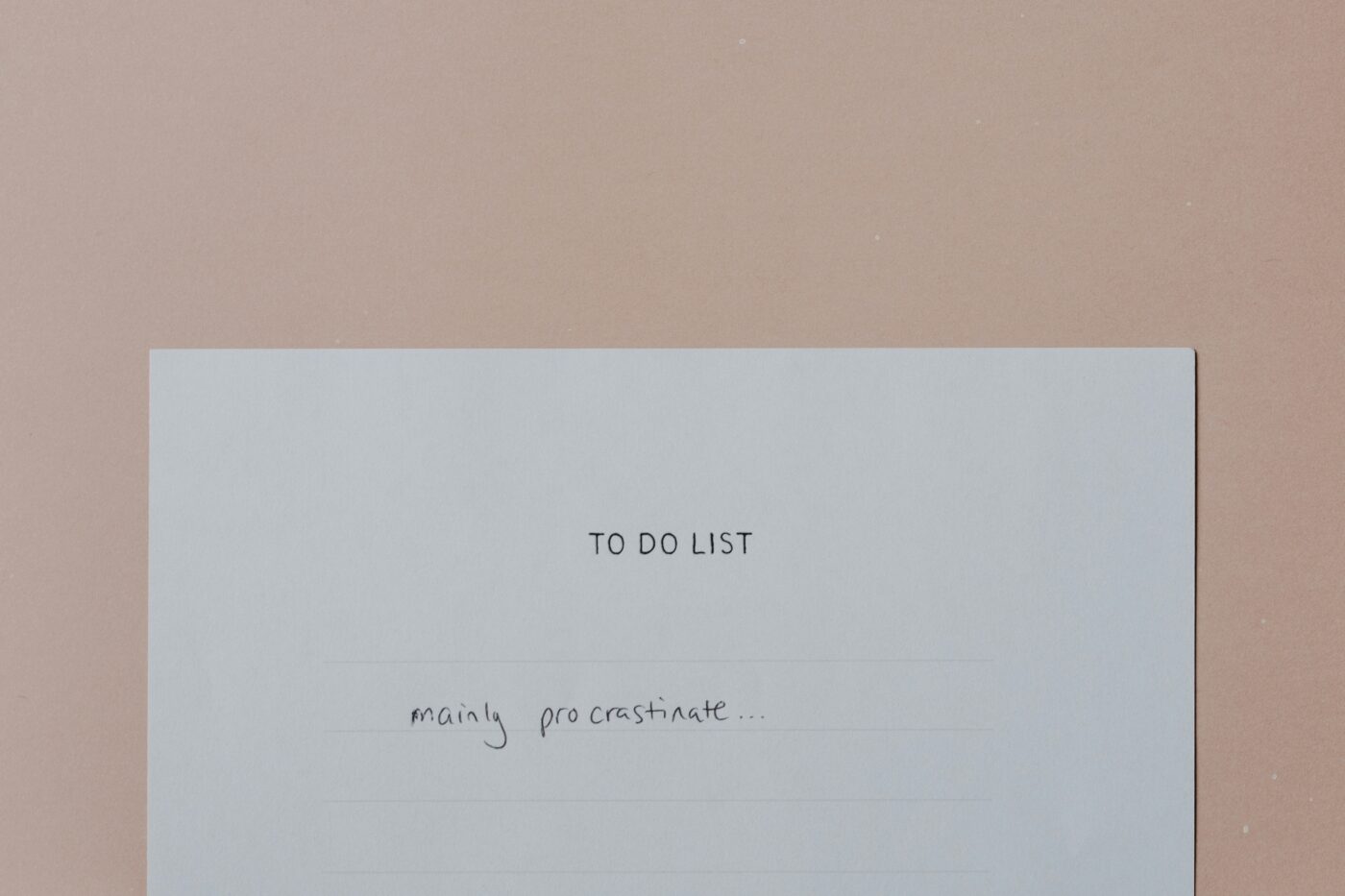 Signs you’re suffering from procrastination and three easy steps to overcome it.